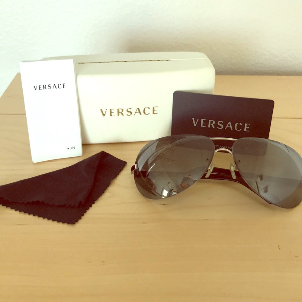 Versace brand sunglasses.